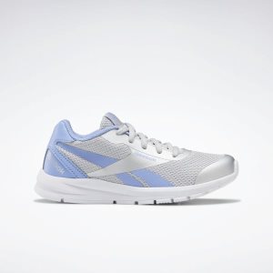 Reebok Rush Runner 2.0 Laufschuhe Kinder - Silber Metal/Blumen Blau/Weiß - DE 401-HWZ